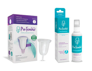 ProFemme Copa Menstrual Mediana + Cleaner