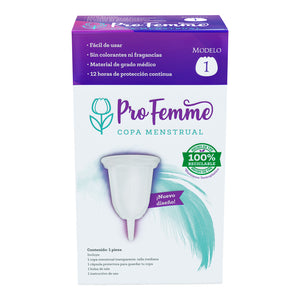 ProFemme Copa menstrual Modelo 1+ Pocito