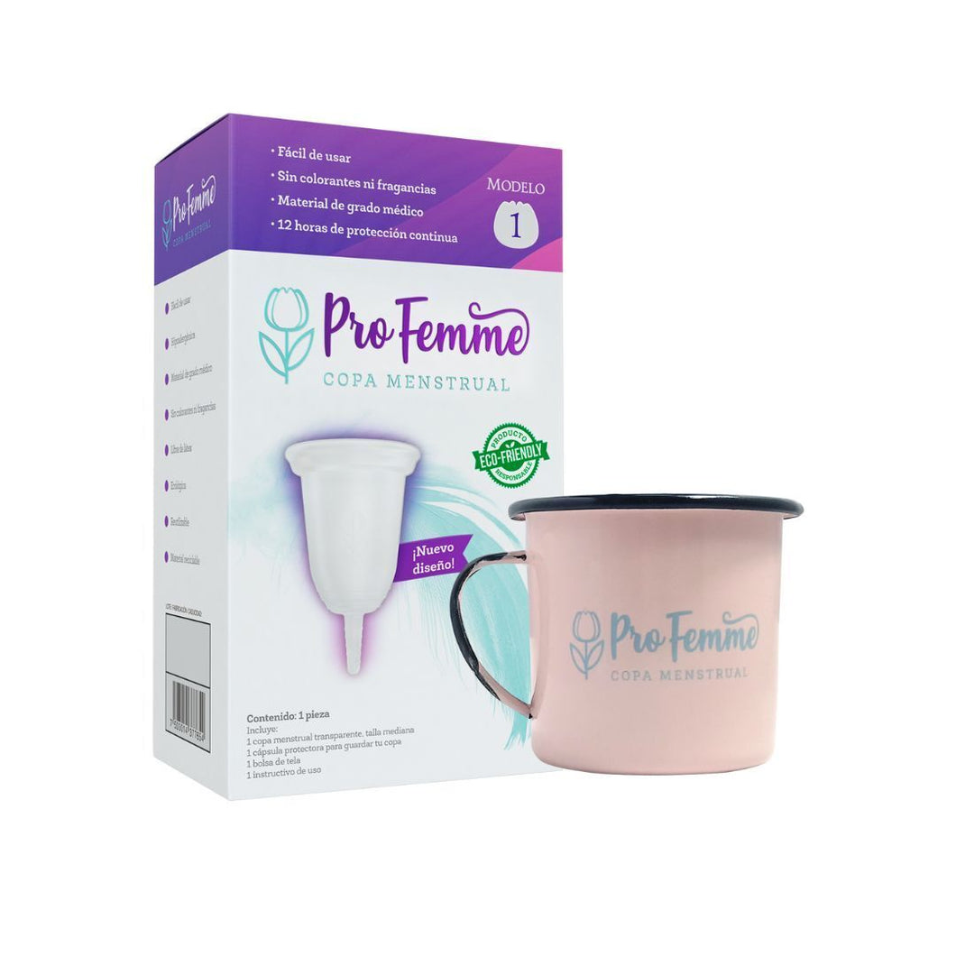 ProFemme Copa menstrual Modelo 1+ Pocito